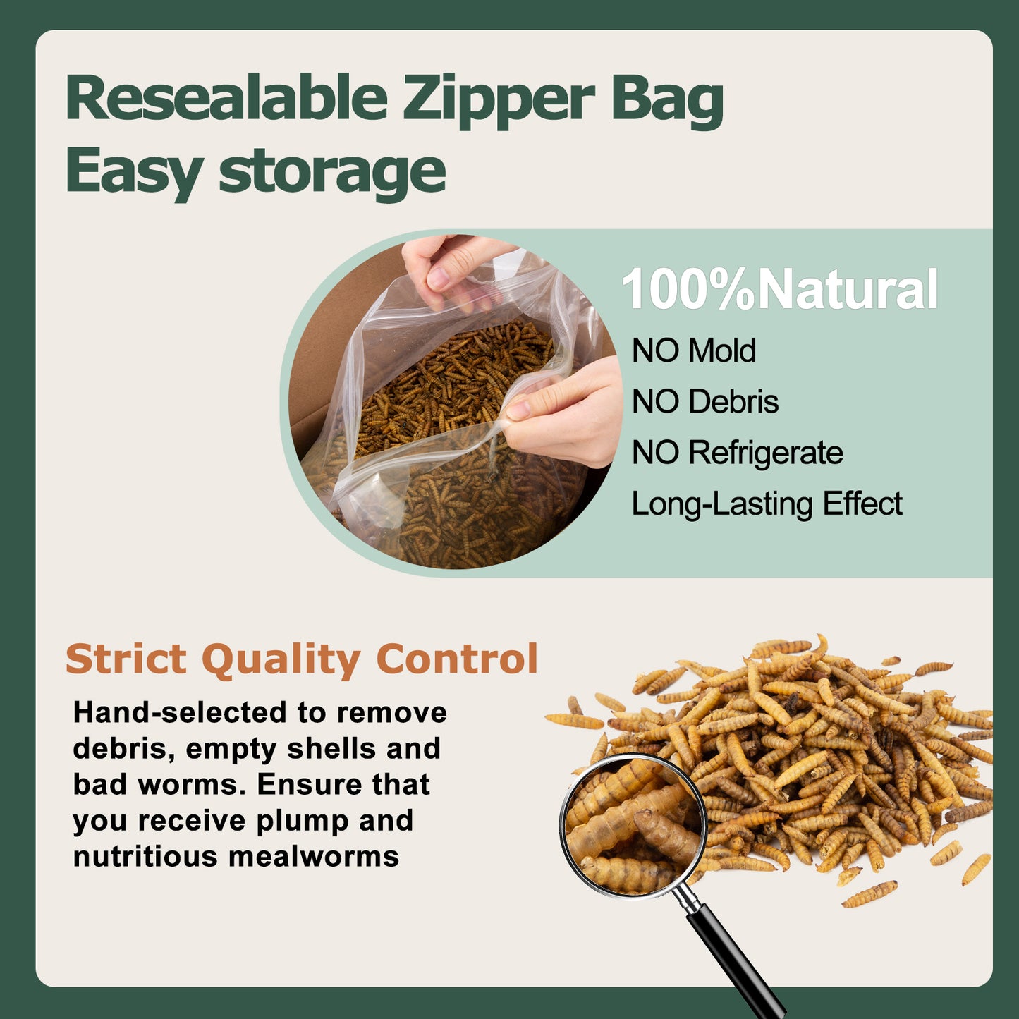 5LB Dried Black Soldier Fly Larvae for Chickens, NON-GMO, NO Additive,100% Natural Chicken Food